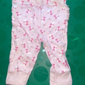 Adorable Pink Baby Pants with Bunny Print